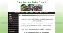 Desktop Screenshot of greatbaddowparishcouncil.co.uk