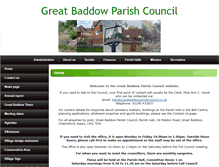 Tablet Screenshot of greatbaddowparishcouncil.co.uk